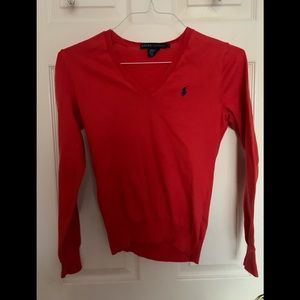 Ralph Lauren V neck sweater women medium.